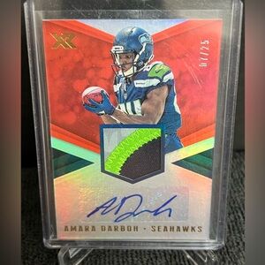 RED 2017 Panini XR #RSA-AD Amara Darboh RC Patch Auto #/25 Rookie Autograph